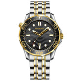 BINBOND B2820 Luminous 30m Waterproof Men Sports Quartz Watch, White Steel Black Surface, White Steel White Surface, White Steel Blue Surface, Inter-gold Black Surface, Inter-gold Blue Surface, Black Steel Black Surface White